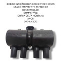Bobina Ignição Conector 3 Pinos Corsa Celta Montana  