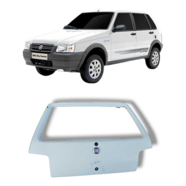 Tampa Traseira Uno 2004 2013 Original Branco