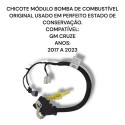  Chicote Módulo Bomba Combustível Chevrolet Cruze Original 