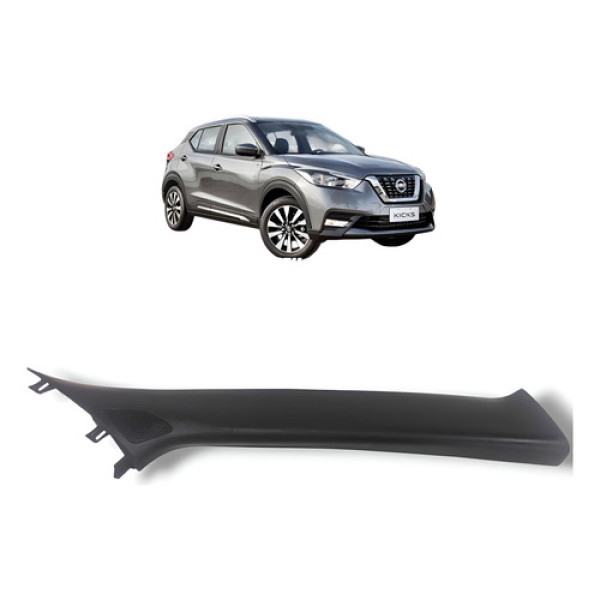 Moldura Coluna Direita Parabrisa Nissan Kicks 2017 A 2021