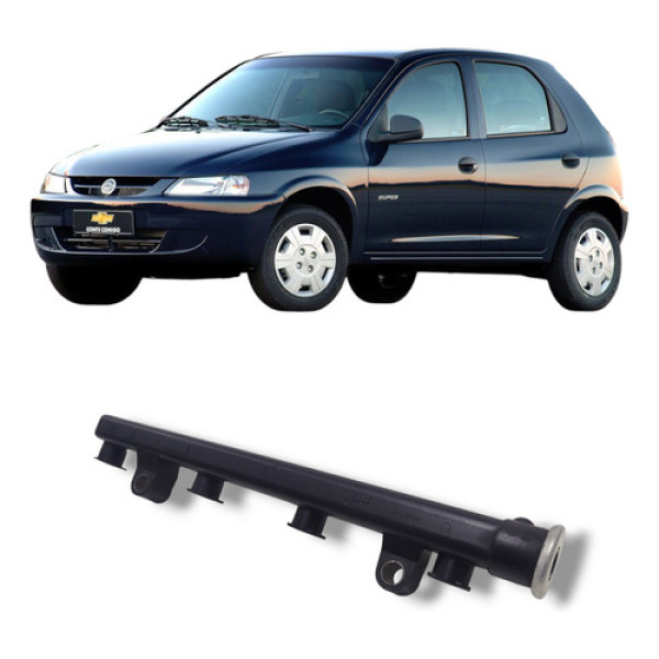 Flauta Bico Injetor Gm Celta 2001 A 2006 Original