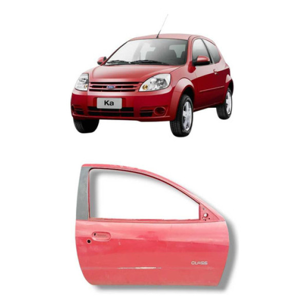 Porta Direita Ka 2008 2013 Original Dianteira Direita Vermelho