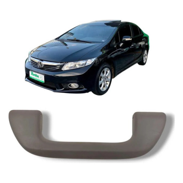 Alça Teto Pqp Honda Civic 2012 A 2016 Original Cinza