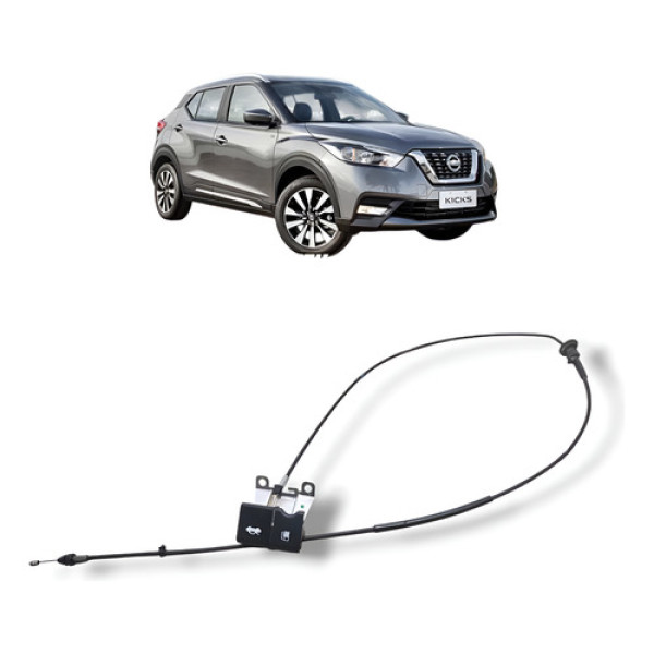 Cabo Abertura Capô E Tanque Combustível Nissan Kicks 2017-21