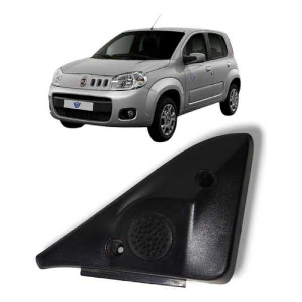 Moldura Interna Retrovisor Fiat Uno Fiorino 2012 2020 Preto