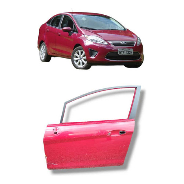 Porta Dianteira Esquerda Ford Fiesta Mexicano 2011 A 2016
