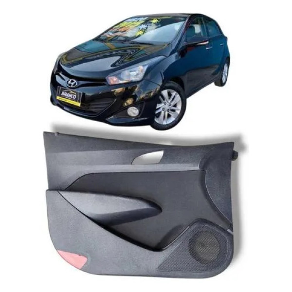 Forro Porta Dianteira Esquerda Hb20 2013 A 2019 Preto