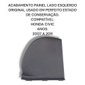  Acabamento Painel Lado Esquerdo Honda Civic Original 
