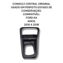  Console Central Com Acendedor Ford Fiesta Original 