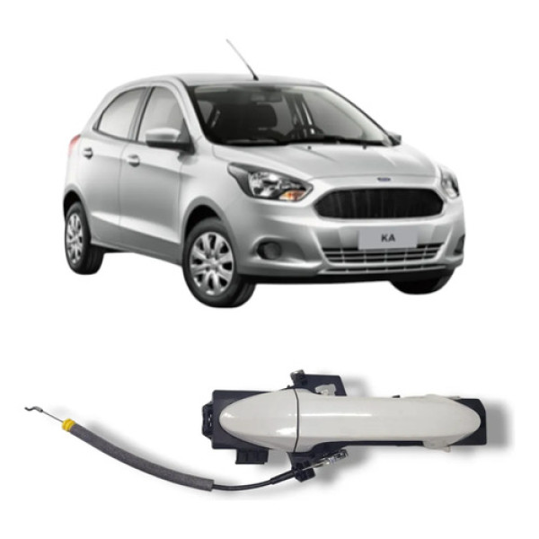 Maçaneta Ext. Diant/tras Dir Fiesta Ka 14 21 Ecosport 13 21 Branco Dianteira/traseira