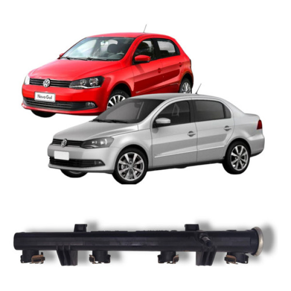 Flauta Bico Injetor Vw Gol Voyage Saveiro 2008 A 2016