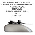 Maçaneta Externa Direita Renault Logan Sandero Original 