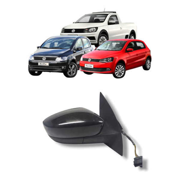 Retrovisor Elétrico Direito Vw Gol Saveiro 2008 A 2012