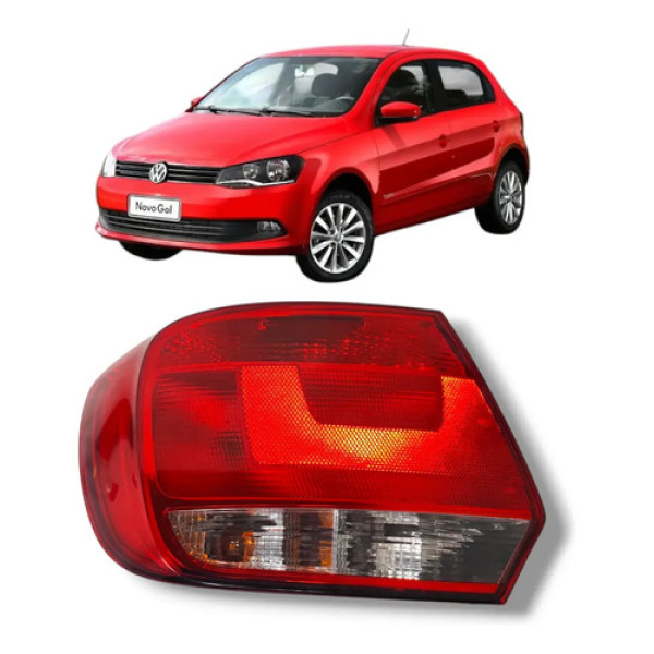 Lanterna Traseira Esquerda Gol G6 2013 2016 Original Esquerdo/motorista Vermelho