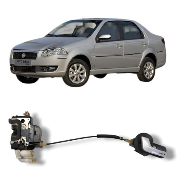 Fechadura Maçaneta Dianteira Direita Fiat Siena 2008 A 2012
