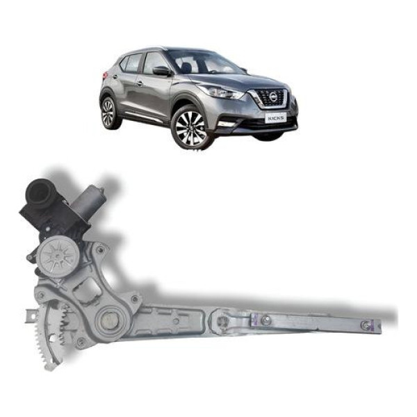 Máquina Vidro Dianteiro Direito Nissan Kicks 2017 2021
