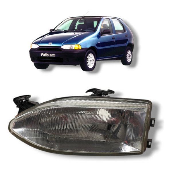Farol Palio Strada Dianteiro Esquerdo 1996 A 2000 Original 