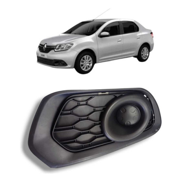 Grade Moldura Parachoque Lado Esquerdo Renault Logan