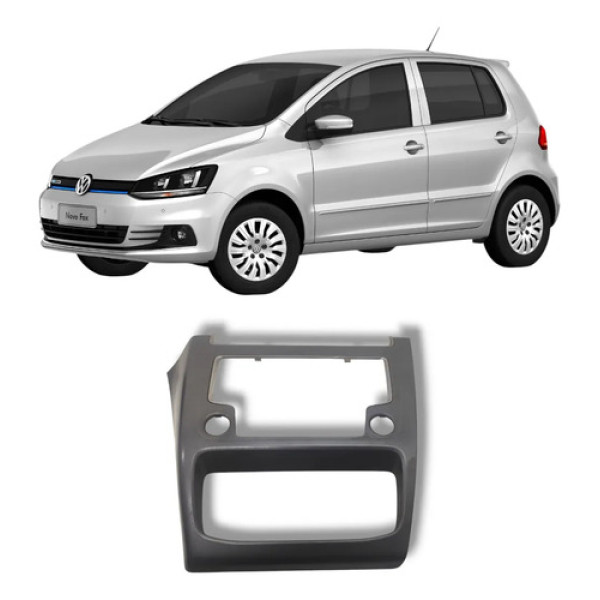Moldura Acabamento Painel Vw Fox 2014 2020 Original Preto