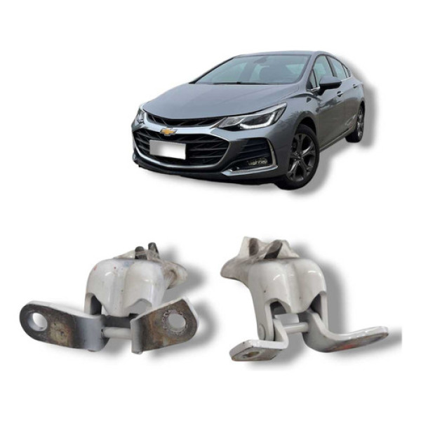  Par Dobradiça Porta Dianteira Direita Cruze Original 