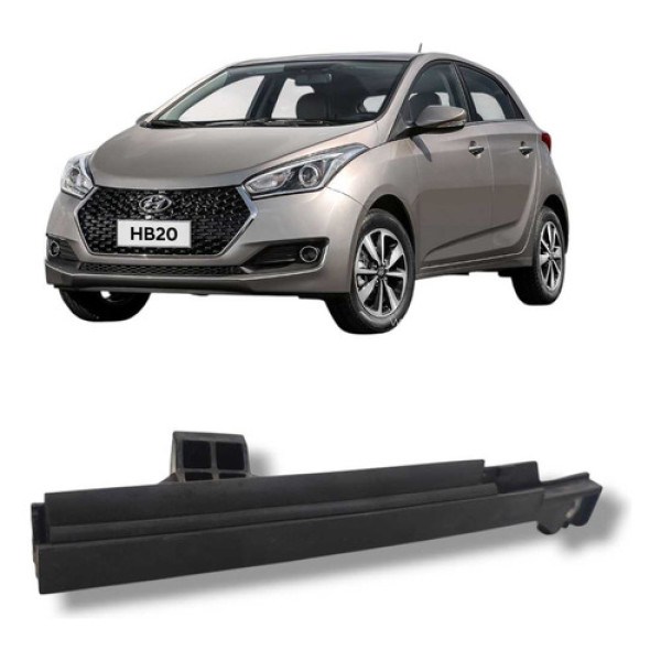 Suporte Guia Vidro Traseiro Esquerdo Hyundai Hb20 2013 2019 Preto