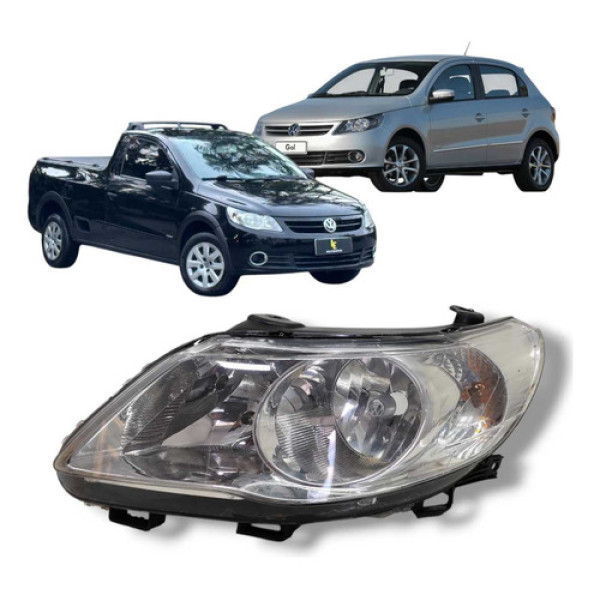 Farol Dianteiro Esquerdo Vw Volkswagen Gol 2008 2012 Origina Esquerdo/motorista