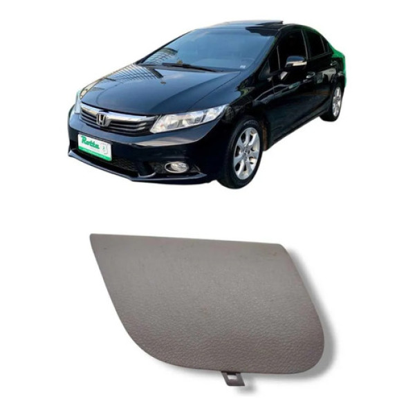 Acabamento Console Esquerdo Honda Civic G9 2012 A 2016 Cinza