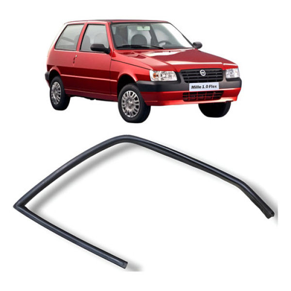 Borracha Vidro Porta Dianteira Esquerda Fiat Uno 2008 2013