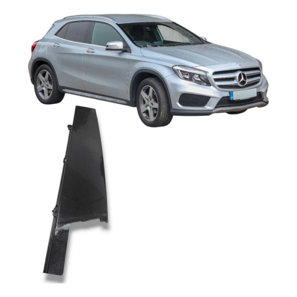 Moldura Coluna Externa Esquerda Mercedes Gla 200 2015 2018 Preto