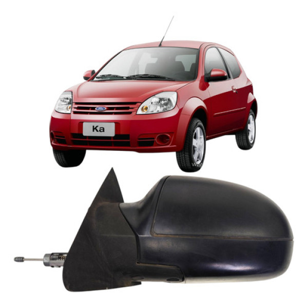 Retrovisor Esquerdo Ka 2008 A 2013 S/ Pisca