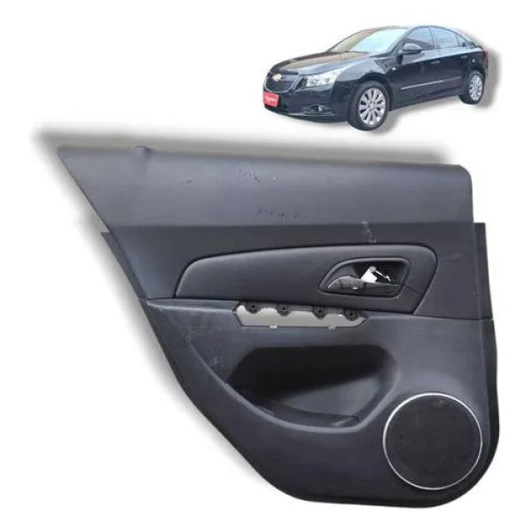 Forro Porta Traseira Esquerda Cruze Sedan 2012 A 2016 Preto