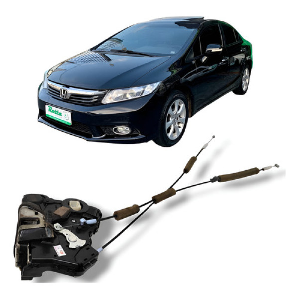 Fechadura Porta Dianteira Esquerda Honda Civic 2012 2016 Ori