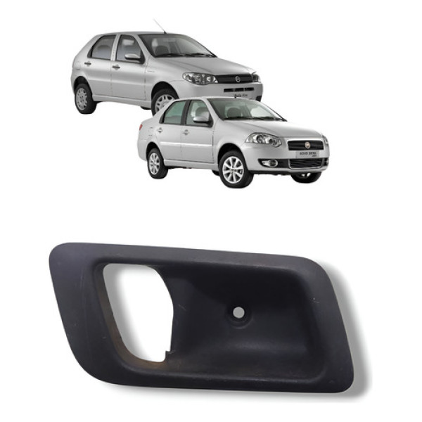 Moldura Maçaneta Interna Te Fiat Palio Siena  2008 A 2014