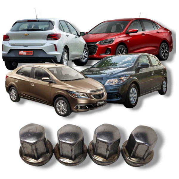 Jogo Porcas Prisioneiro Roda Onix Prisma 2012 2024 Original 