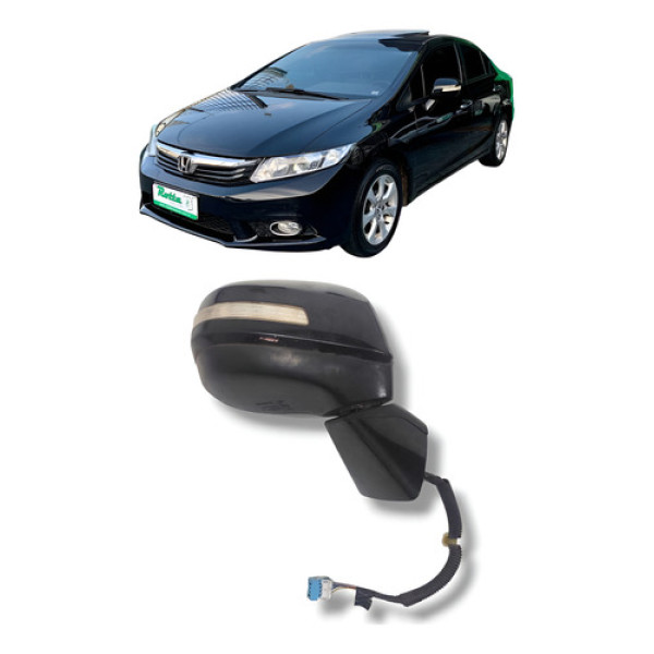 Retrovisor Eletrico Direito Honda Civic 2012 A 2016 Original