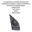 Acabamento Interno Retrovisor Esquerdo Fiat Palio Original
