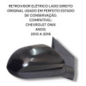  Retrovisor Elétrico Lado Direito Chevrolet Onix Original 
