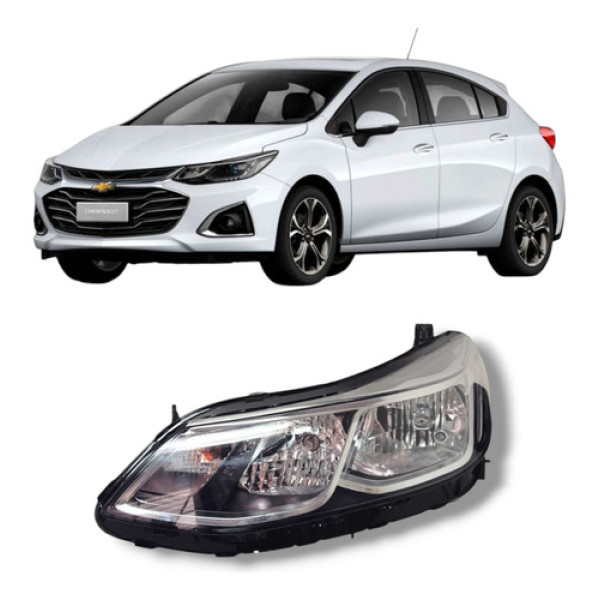 Farol Esquerdo Cruze 2017 2018 A 2023 S/ Led Lt Esquerdo/motorista
