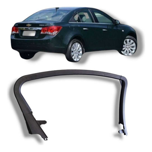 Moldura Porta Traseira Esquerda Chevrolet Cruze Lt Original