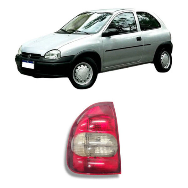 Lanterna Traseira Esquerda Corsa Wind 2p 2000 A 2004 Bolha Esquerdo/motorista Vermelho