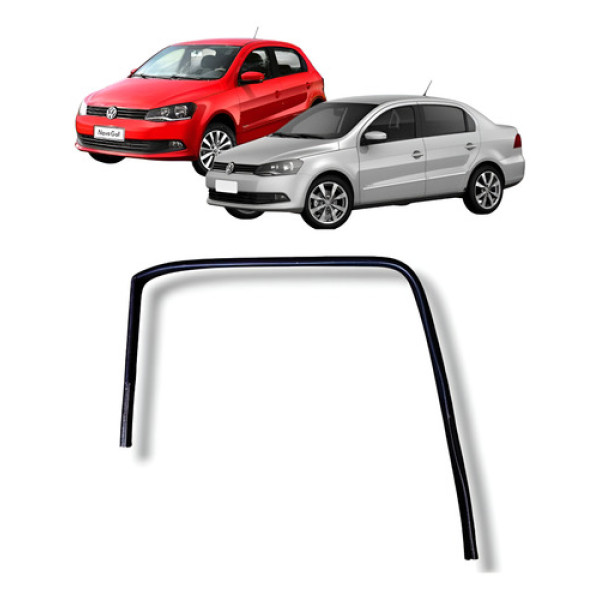 Borracha Canaleta Vidro Traseiro Esquerdo Vw Gol G6 2014