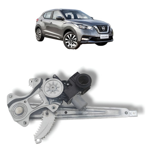 Máquina Vidro Traseiro Direito Nissan Kicks 2017 A 2021