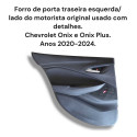 Forro Porta Gm Onix 2020 A 2024 Traseira Esquerda Original 