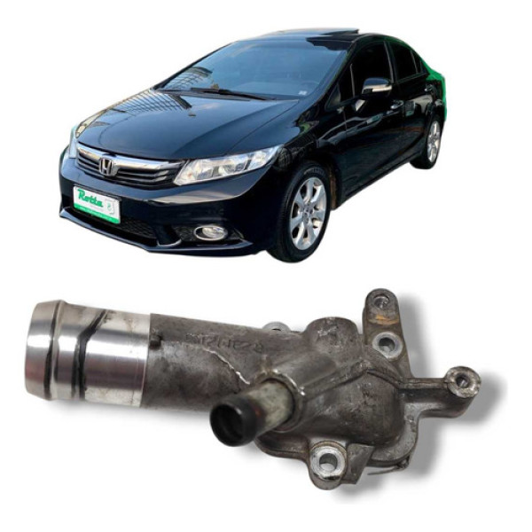 Carcaça Válvula Termostática Honda Civic 2012 A 2016 Origina