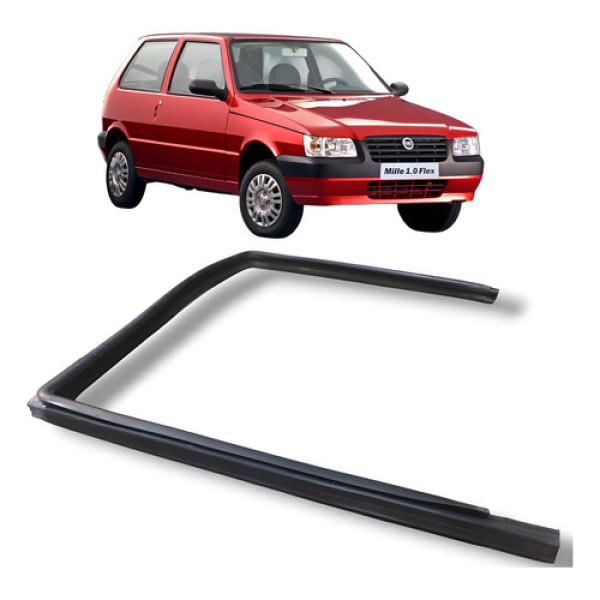Borracha Vidro Traseiro Direito Fiat Uno 2008 2013 Original