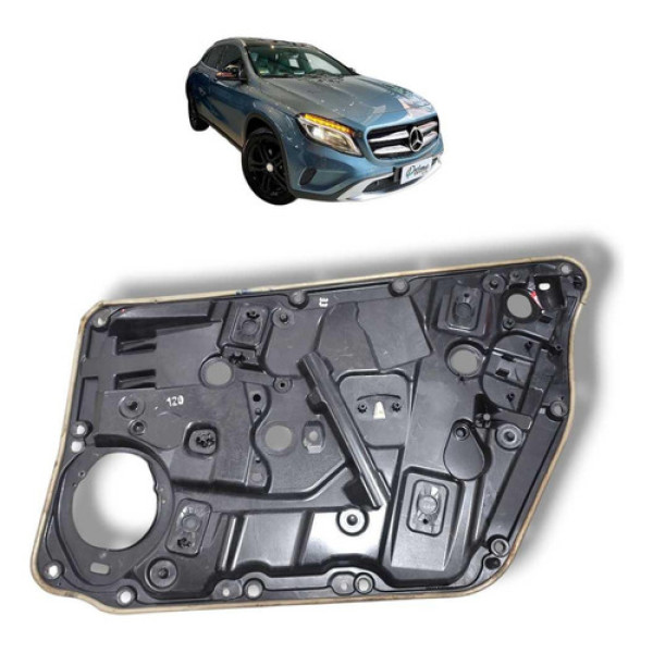 Forro Proteção Porta Dianteira Esquerda Mercedes Gla 20o 15 Preto