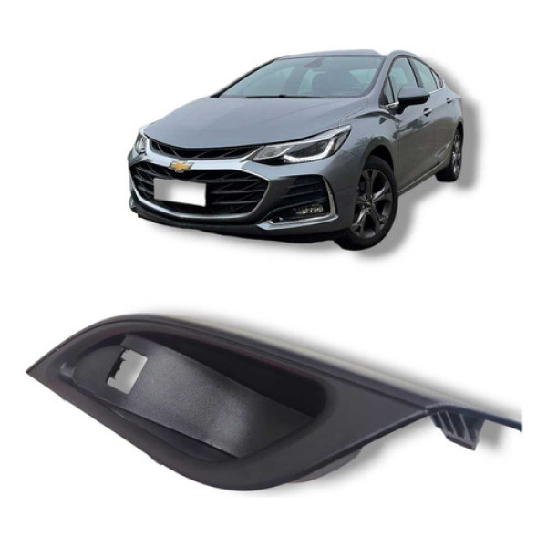  Moldura Botão Porta Traseiro Esquerdo Gm Cruze Original 