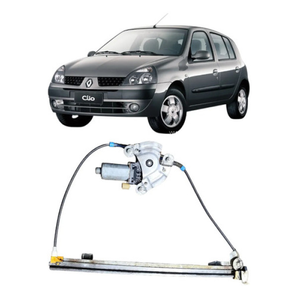 Máquina De Vidro Porta Dianteira Esquerda Clio Até 12 Symbol