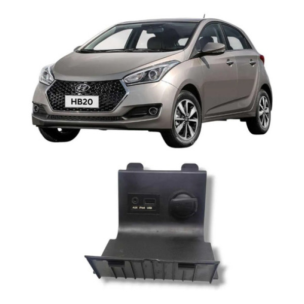 Moldura Central Tomada Usb Hyundai Hb20 2013 A 2019 Original