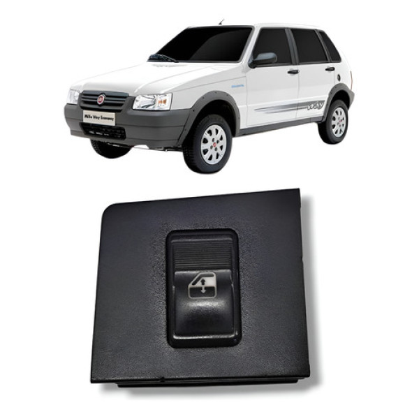 Botão Vidro Dianteiro Direito Fiat Uno 2008 2013 Original